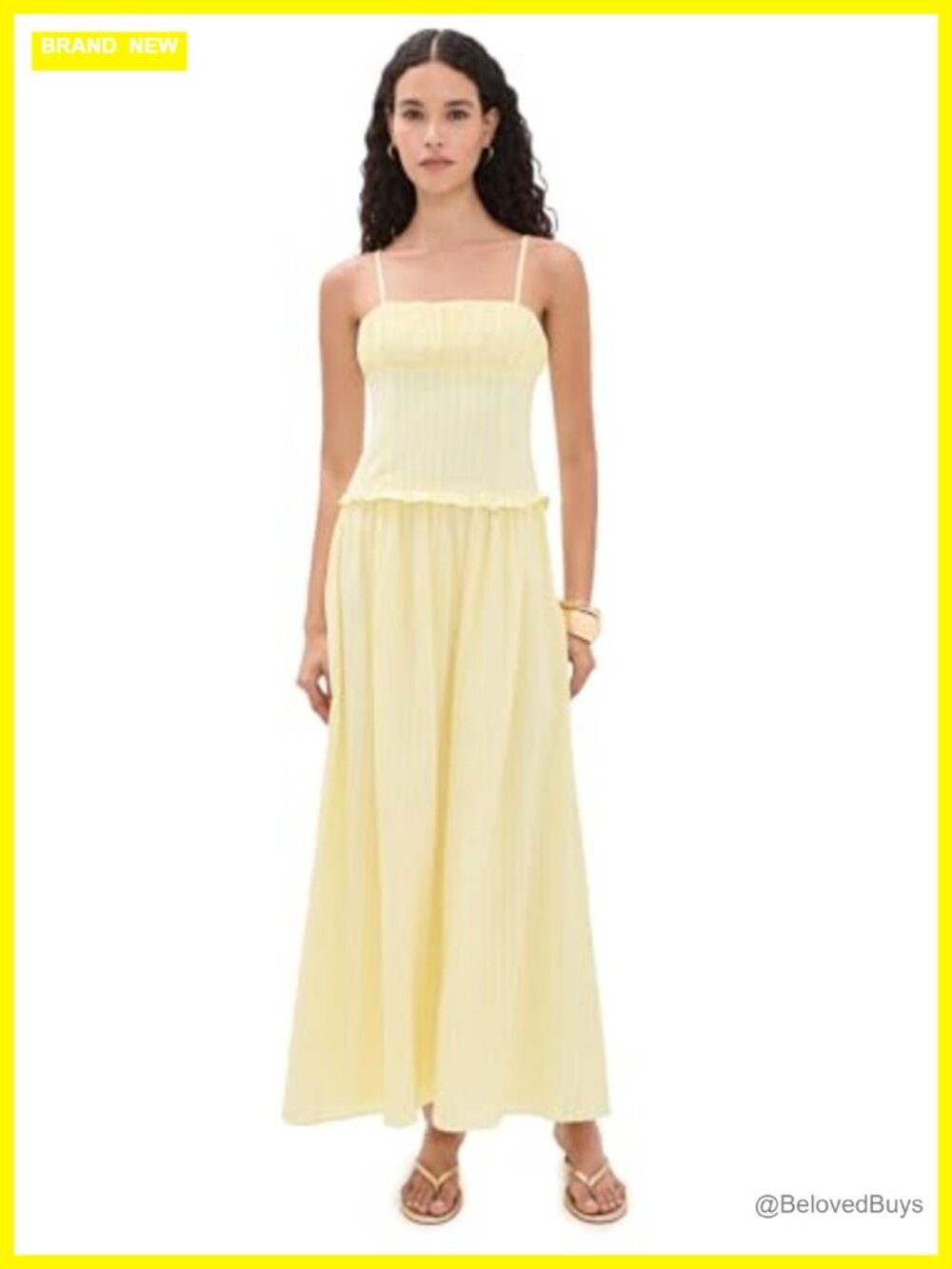 Seven Wonders Keily Maxi Dress Sleeveless Square Neck A-Line Casual